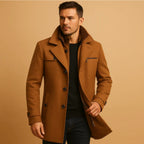 Justin | Men's Insulated Winter Coat with Adjustable Cuff, Warm Autumn Coat | Animated Apparel
