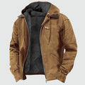 Adrian | Men's Hooded Polar Jacket, Lightweight Transitional Jacket | Animated Apparel