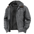 Adrian | Men's Hooded Polar Jacket, Lightweight Transitional Jacket | Animated Apparel