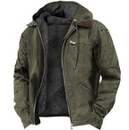 Adrian | Men's Hooded Polar Jacket, Lightweight Transitional Jacket | Animated Apparel