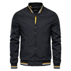Waylon | Men's Bomber Jacket with Front Zip and Double Pockets, Lightweight Autumn Jacket | Animated Apparel