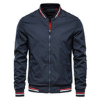 Waylon | Men's Bomber Jacket with Front Zip and Double Pockets, Lightweight Autumn Jacket | Animated Apparel
