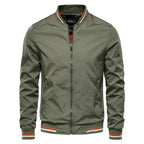 Waylon | Men's Bomber Jacket with Front Zip and Double Pockets, Lightweight Autumn Jacket | Animated Apparel