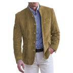 Gabriella | Women's Stand-Collar Jacket, Button-Front Blazer | Animated Apparel