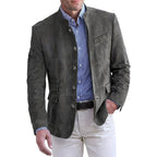 Gabriella | Women's Stand-Collar Jacket, Button-Front Blazer | Animated Apparel