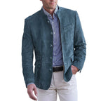 Gabriella | Women's Stand-Collar Jacket, Button-Front Blazer | Animated Apparel