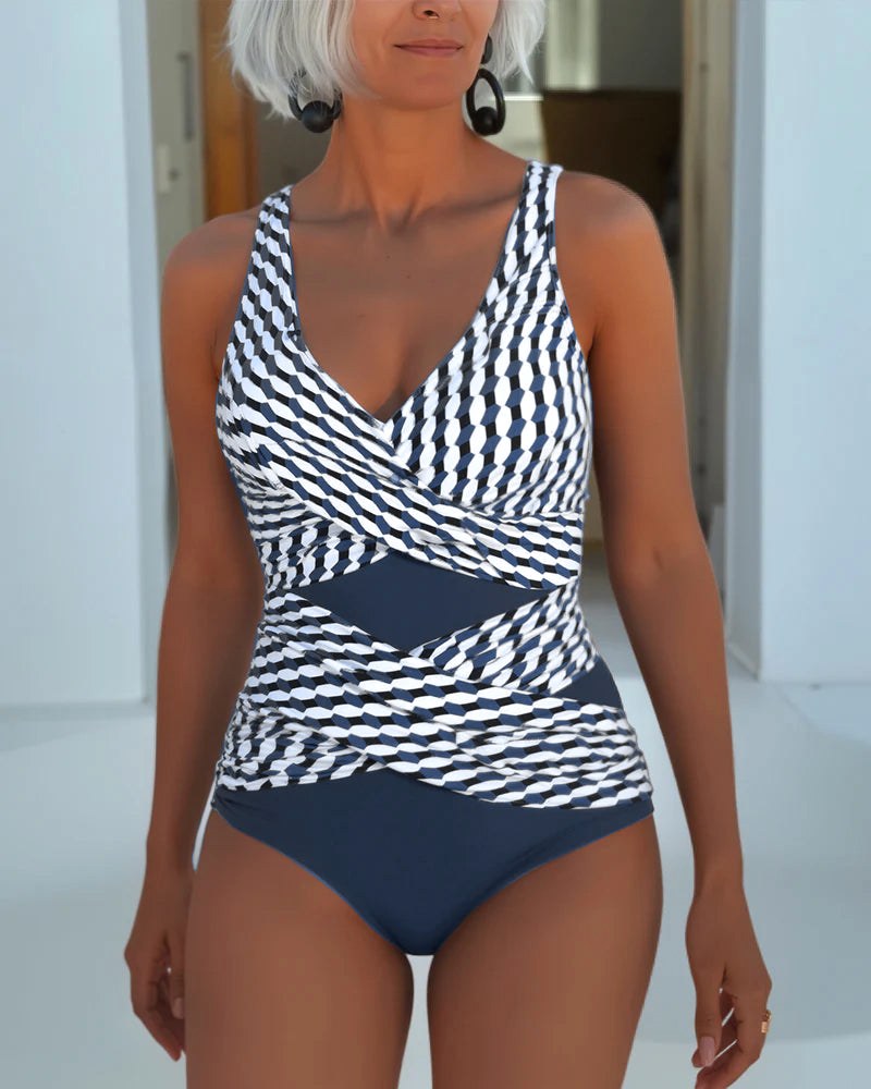 Lauren | Women's Geometric Print One-Piece Swimsuit - image 2