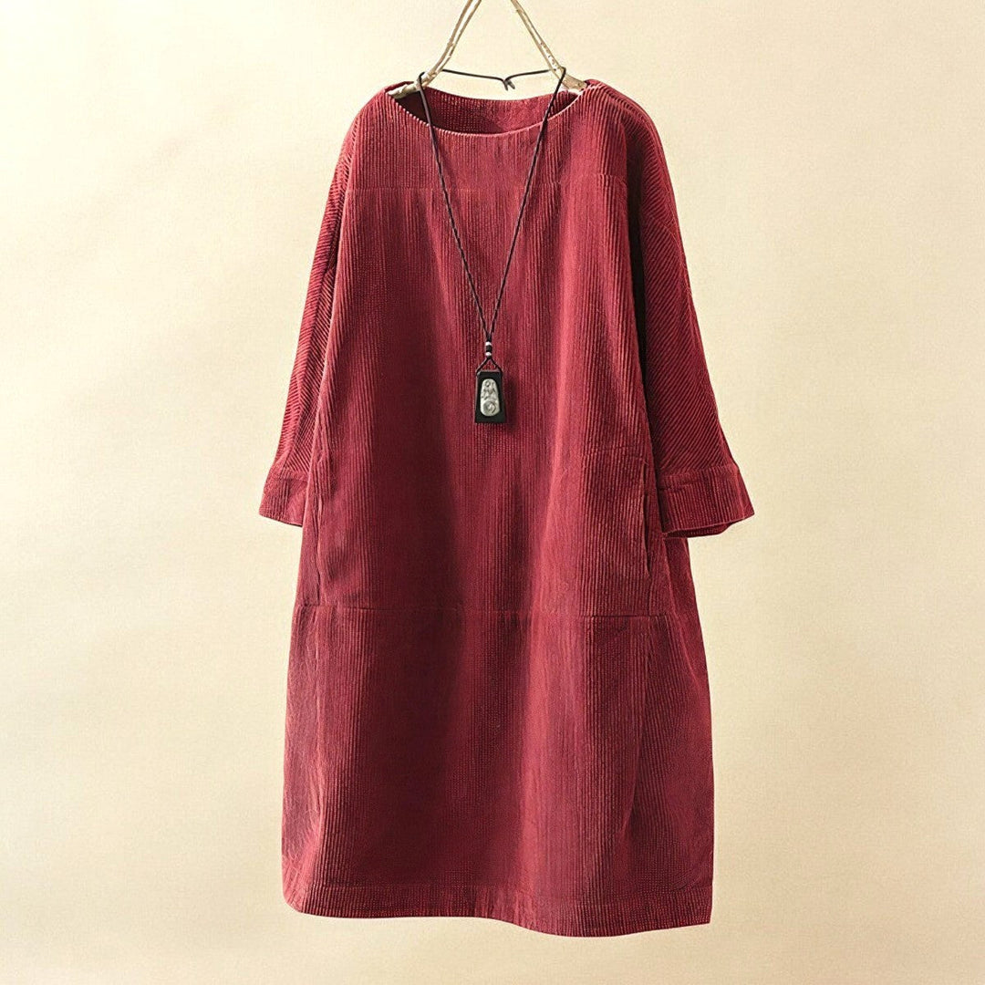 Leanna | Women's Draped Tummy-Control Midi Dress - image 10