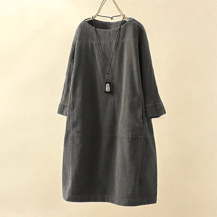 Leanna | Women's Draped Tummy-Control Midi Dress - image 13