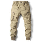Leo | Men's Utility Cargo Trousers with Stretch Fit, Functional Pocket Trousers | Animated Apparel | Dark Grey