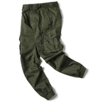 Leo | Men's Utility Cargo Trousers with Stretch Fit, Functional Pocket Trousers | Animated Apparel | Light Grey
