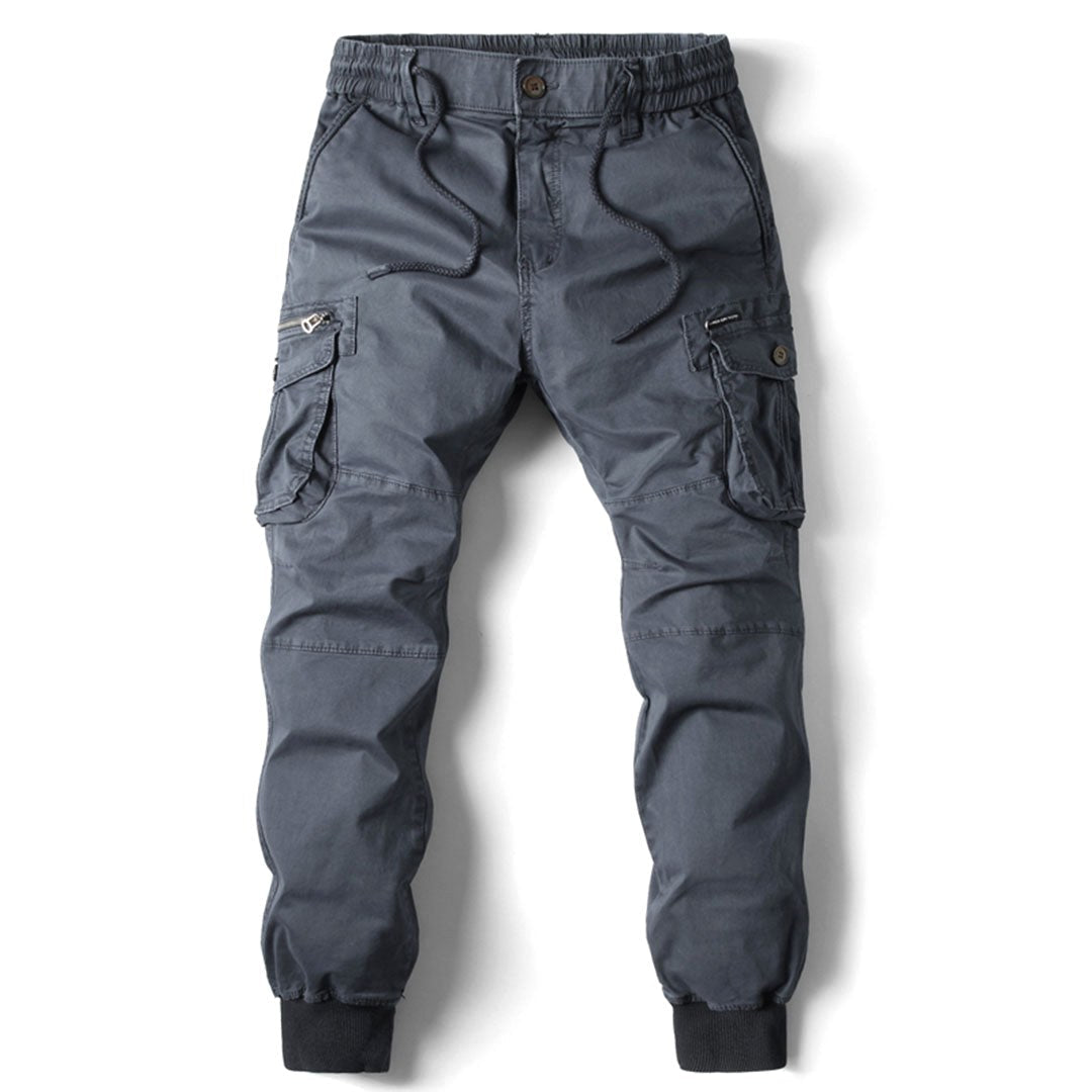 Leo | Men's Utility Cargo Trousers with Stretch Fit, Functional Pocket Trousers | Animated Apparel