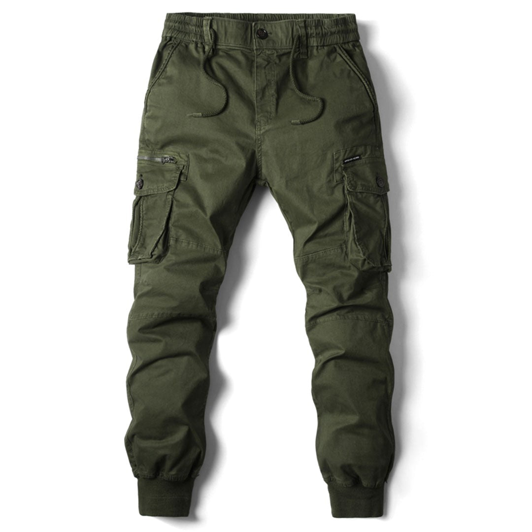 Leo | Men's Utility Cargo Trousers with Stretch Fit, Functional Pocket Trousers | Animated Apparel