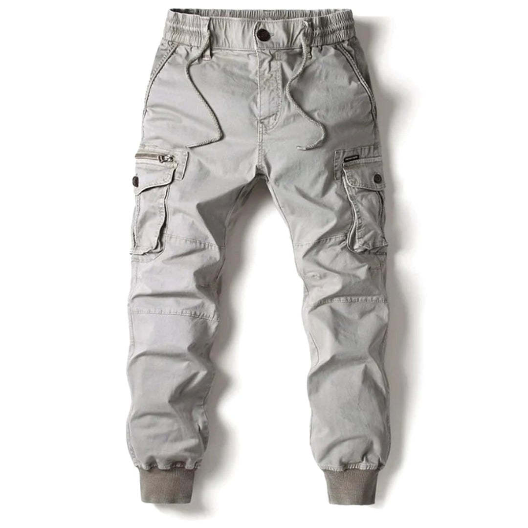 Leo | Men's Utility Cargo Trousers with Stretch Fit, Functional Pocket Trousers | Animated Apparel
