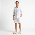 Ethan | Men's Linen Shorts with Drawstring, Lightweight Summer Shorts | Animated Apparel