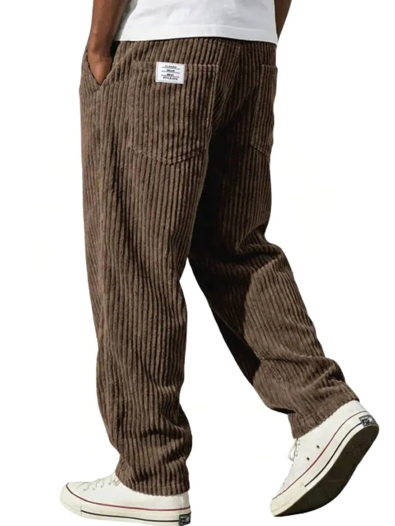 Lewis | Women's Relaxed Fit Corduroy Trousers, Sophisticated Everyday Trousers | Animated Apparel