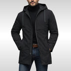 Liam | Men's Insulated Winter Coat, Mid-Length Warm Coat | Animated Apparel | Brown
