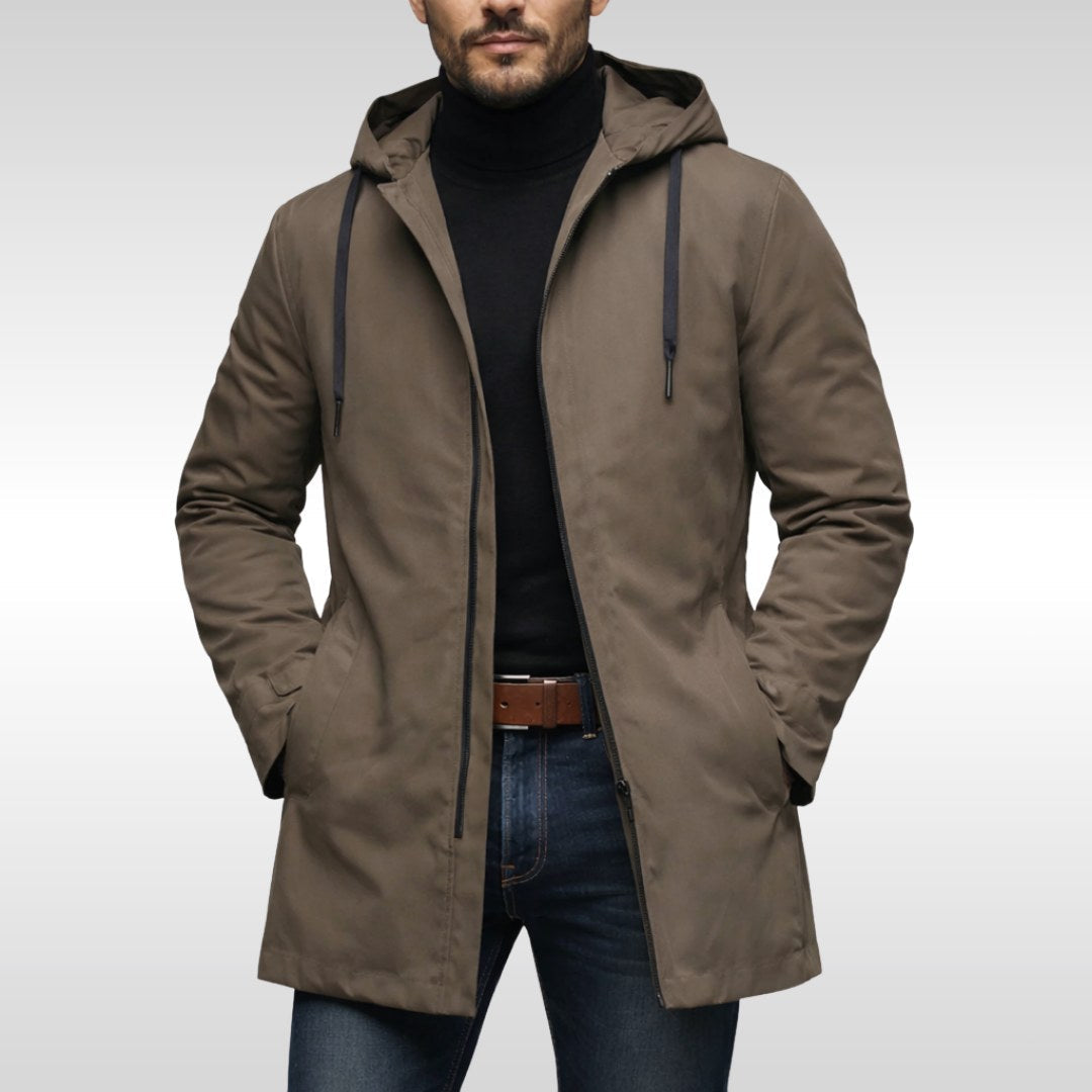 Liam | Men's Insulated Winter Coat, Mid-Length Warm Coat | Animated Apparel