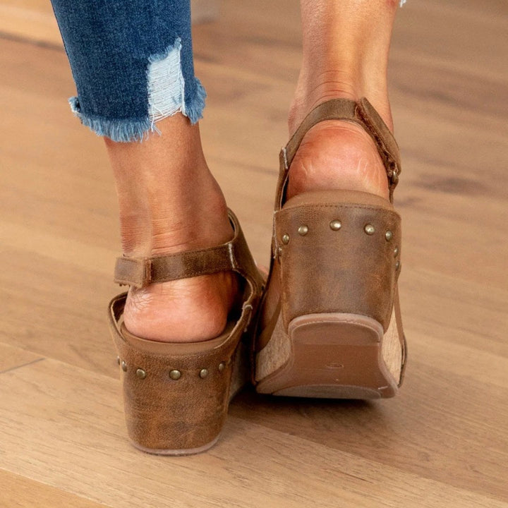 Linda | Women's Suede Wedge Sandals - image 13