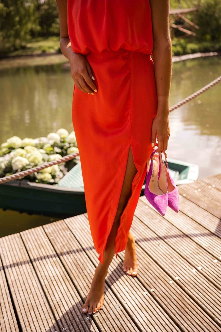 Lisa | Women's Elegant Floral Midi Dress - image 6