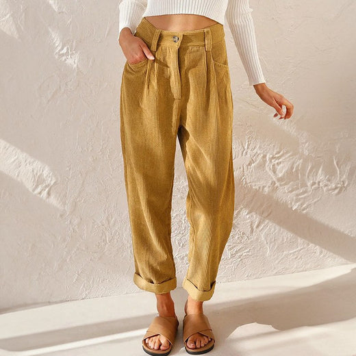 Lisette | Women's High-Waist Wide-Leg Corduroy Pants - image 1