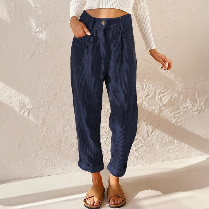 Lisette | Women's High-Waist Wide-Leg Corduroy Pants - image 6