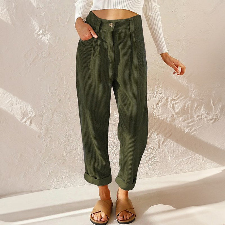 Lisette | Women's High-Waist Wide-Leg Corduroy Pants - image 7