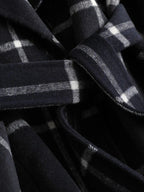 Lison | Women's Checked Wool Coat, Tailored Autumn Coat | Animated Apparel