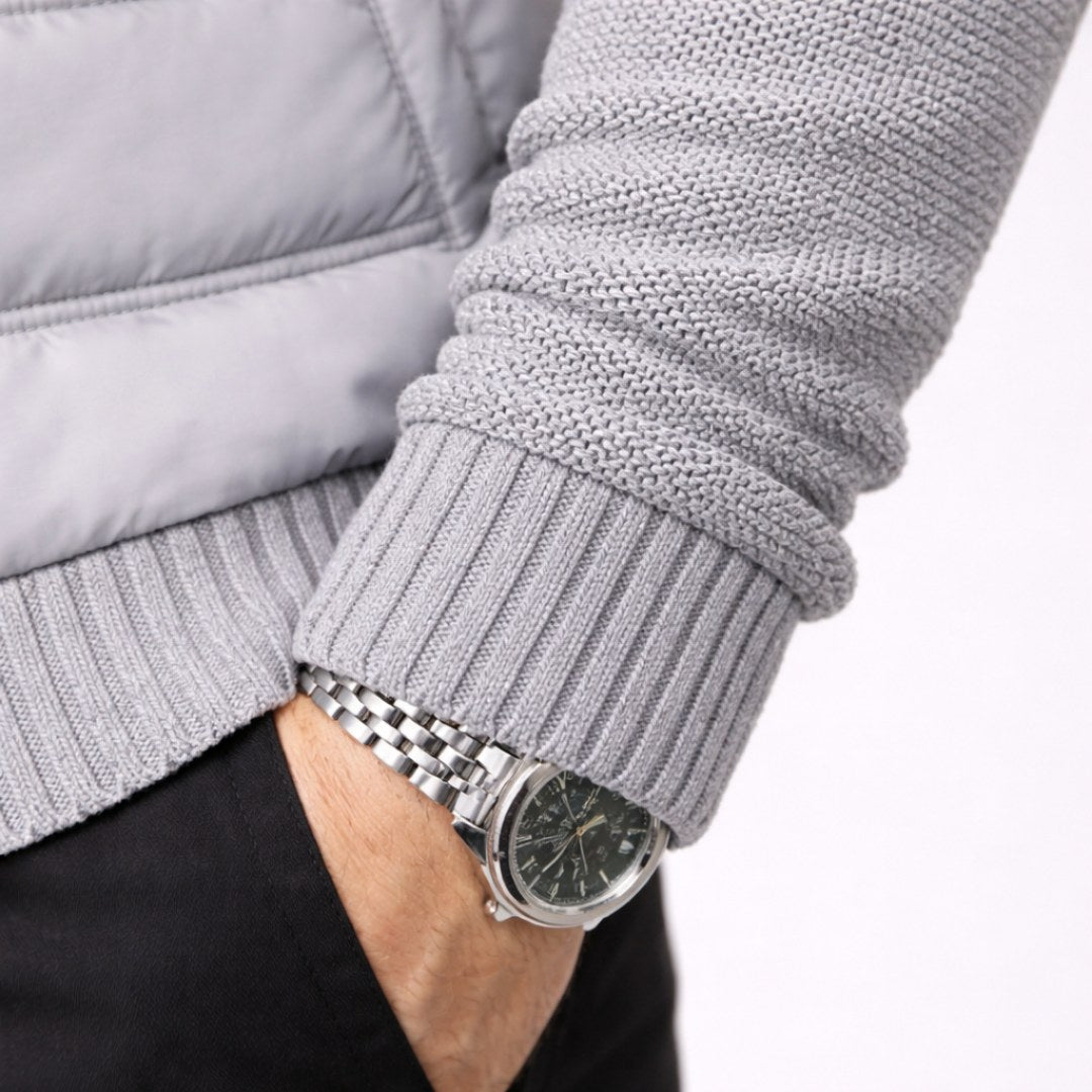 Logan | Men's Quilted Padded Jacket, Structured Everyday Jacket | Animated Apparel