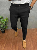 Maverick | Men's Slim-Fit Tapered Trousers, Tailored Office Trousers | Animated Apparel