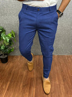 Maverick | Men's Slim-Fit Tapered Trousers, Tailored Office Trousers | Animated Apparel