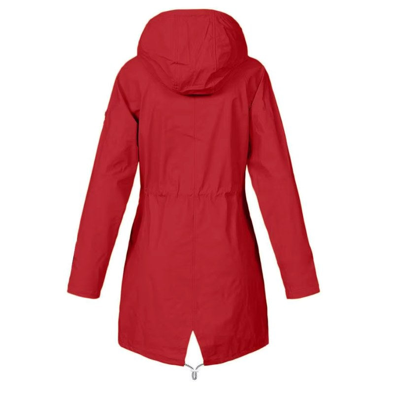 Lorraine | Women's Hooded Lightweight Raincoat, Water-Resistant Windproof Coat | Animated Apparel