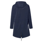 Lorraine | Women's Hooded Lightweight Raincoat, Water-Resistant Windproof Coat | Animated Apparel | Black