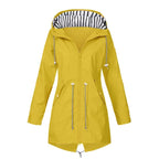 Lorraine | Women's Hooded Lightweight Raincoat, Water-Resistant Windproof Coat | Animated Apparel