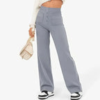 Lottie | Women's High-Waist Stretch Trousers, Comfortable Everyday Trousers | Animated Apparel