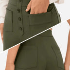 Lottie | Women's High-Waist Stretch Trousers, Comfortable Everyday Trousers | Animated Apparel
