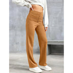 Lottie | Women's High-Waist Stretch Trousers, Comfortable Everyday Trousers | Animated Apparel