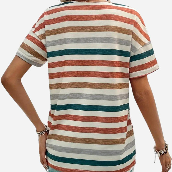 Louise | Women's Striped Casual T-Shirt - image 6