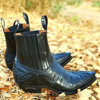 Lucas | Men's Vintage Cowboy Boots with Stitching, Western Boots | Animated Apparel