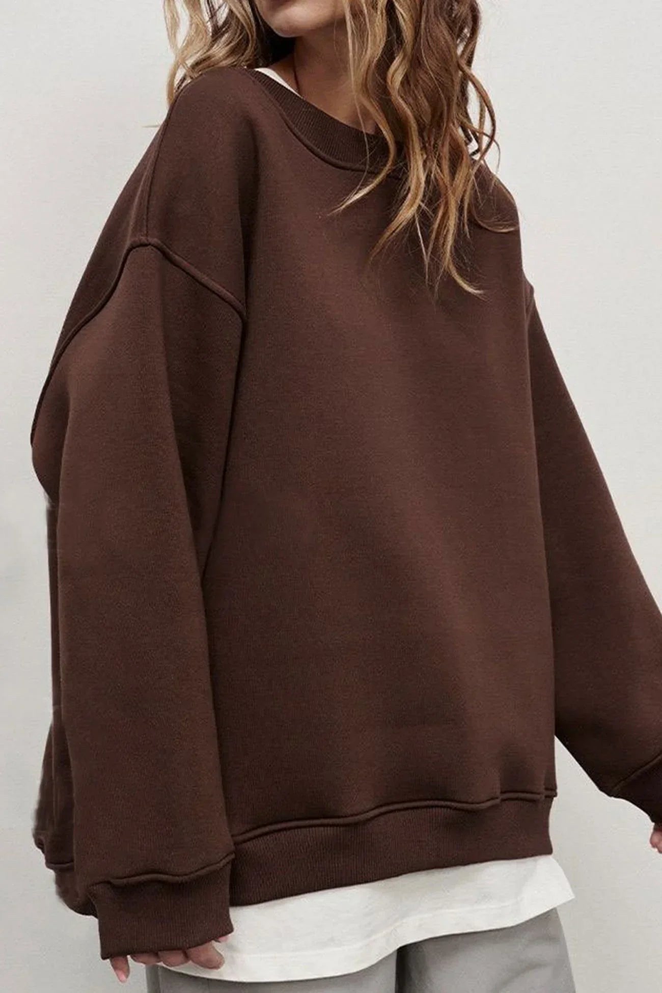 Lucienne | Women's Oversized Round-Neck Sweatshirt, Relaxed Fit Jumper | Animated Apparel