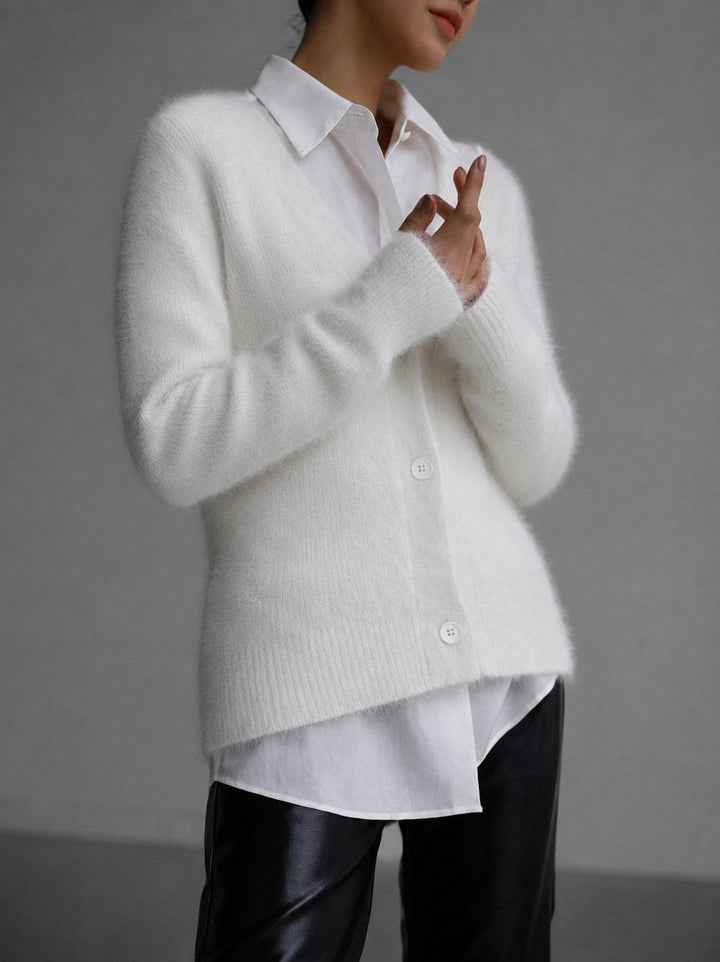 Lucile | Women's Oversized Button-Up Cardigan, Relaxed Knit Cardigan | Animated Apparel
