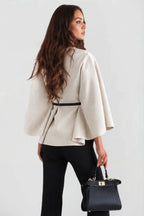 Josephine | Women's Oversized Wool Winter Coat, Cape Sleeve Jacket | Animated Apparel