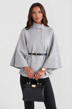 Josephine | Women's Oversized Wool Winter Coat, Cape Sleeve Jacket | Animated Apparel | Creamy White
