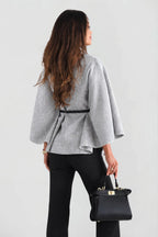 Josephine | Women's Oversized Wool Winter Coat, Cape Sleeve Jacket | Animated Apparel