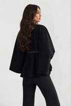 Josephine | Women's Oversized Wool Winter Coat, Cape Sleeve Jacket | Animated Apparel