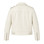 Mabel | Women's Vintage Leather Jacket, Fitted Zip Jacket | Animated Apparel