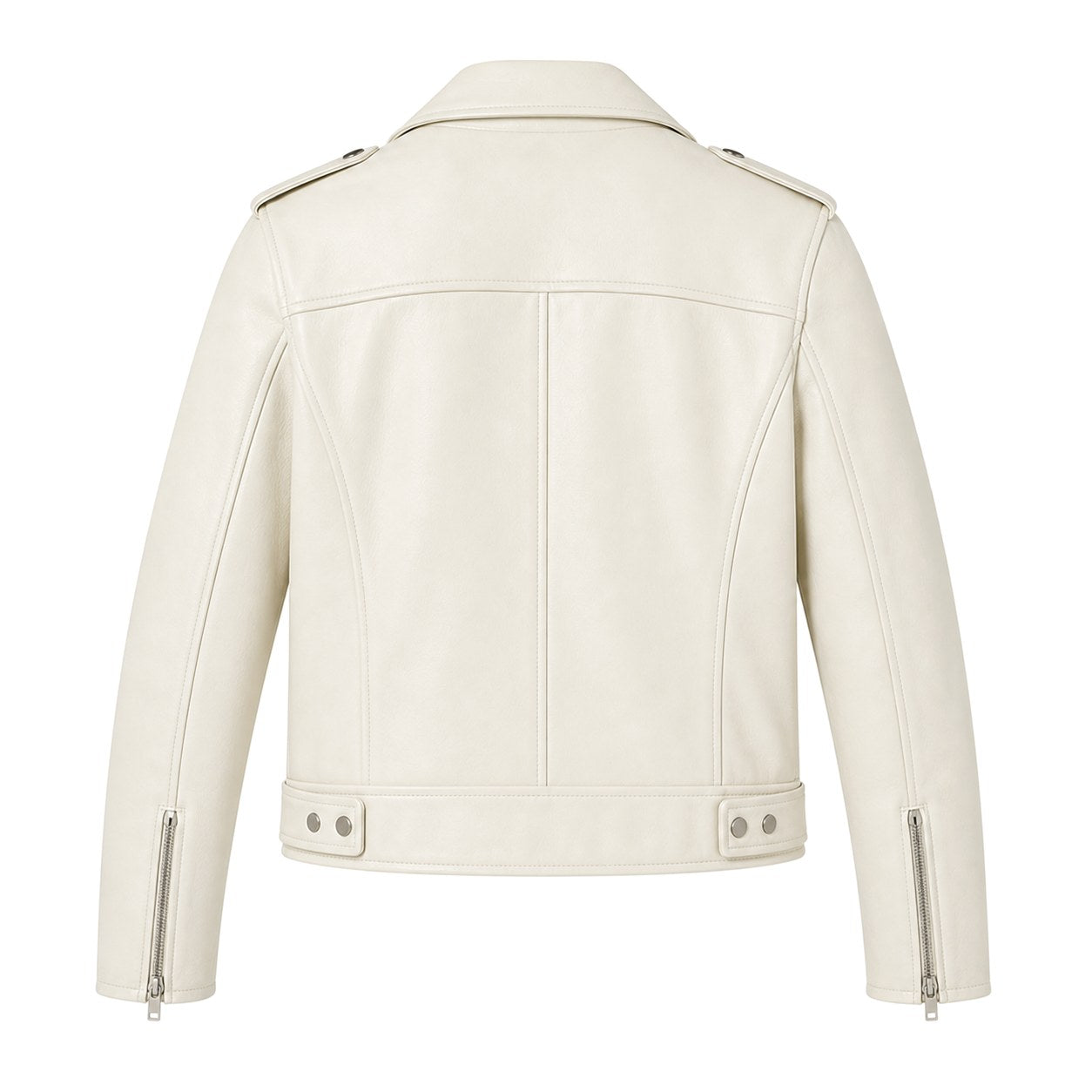 Mabel | Women's Vintage Leather Jacket, Fitted Zip Jacket | Animated Apparel