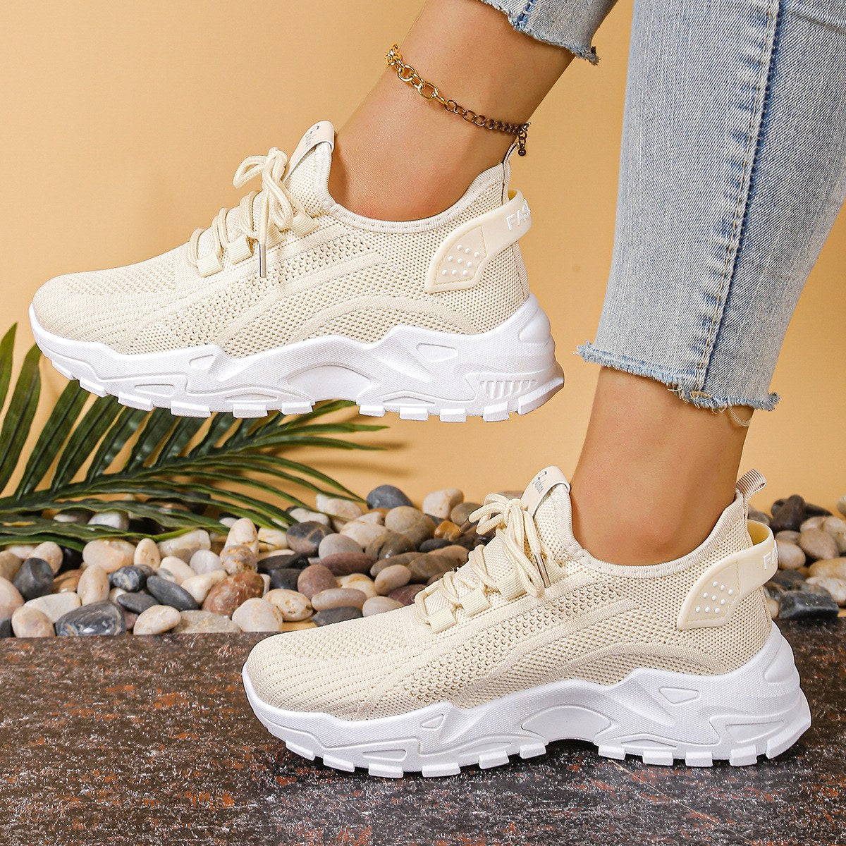 Macy | Women's Orthopedic Sneakers - Khaki