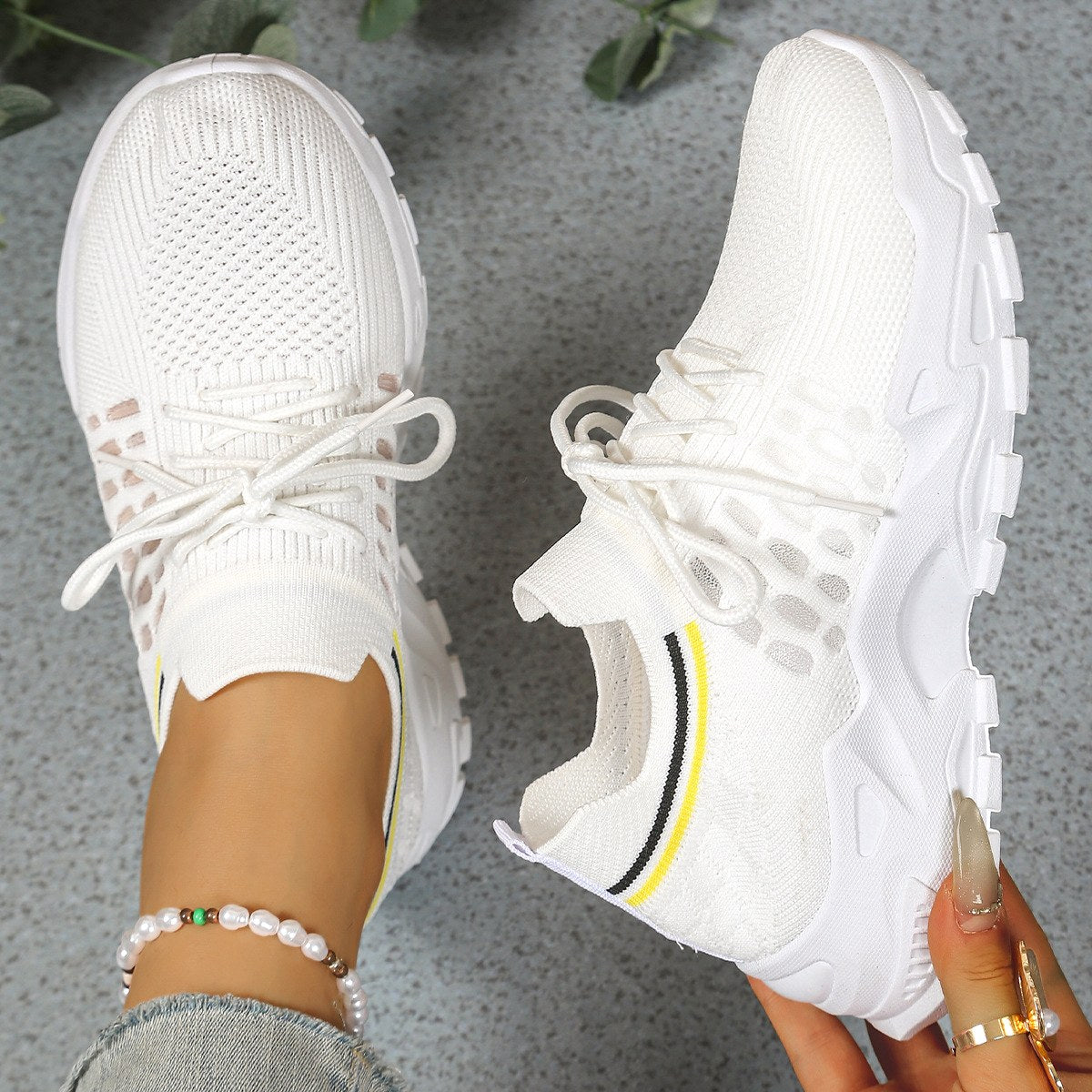 Macy | Women's Orthopedic Sneakers - White