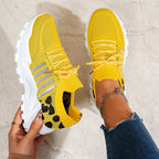 Macy | Women's Orthopedic Sneakers - Black/White